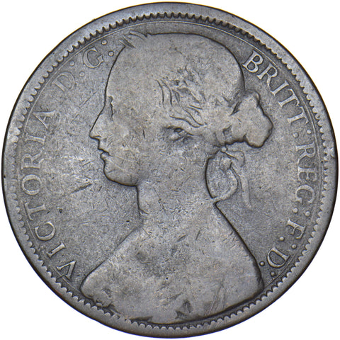 1871 Penny - Victoria British Bronze Coin