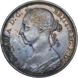 1891 Penny - Victoria British Bronze Coin