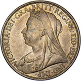 1897 Penny - Victoria British Bronze Coin - Superb
