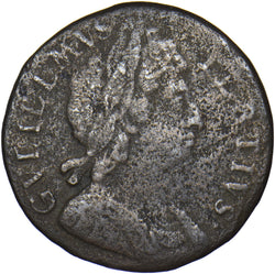 1699 Halfpenny (Date in Legend) - William III British Copper Coin