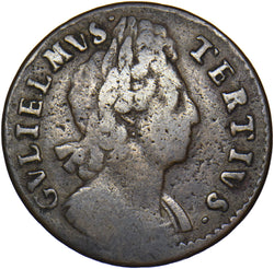 1701 Halfpenny (Unbarred A's in BRITANNIA) - William III British Copper Coin
