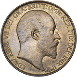 1903 Halfpenny - Edward VII British Bronze Coin - Superb