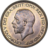 1928 Halfpenny - George V British Bronze Coin - Superb