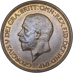 1935 Halfpenny - George V British Bronze Coin - Very Nice