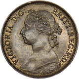 1891 Farthing - Victoria British Bronze Coin - Very Nice