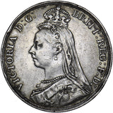 1892 Crown - Victoria British Silver Coin - Nice