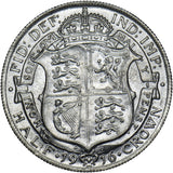 1916 Halfcrown - George V British Silver Coin - Very Nice