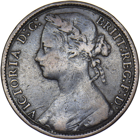 1877 Penny - Victoria British Bronze Coin