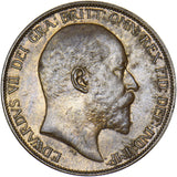1906 Penny - Edward VII British Bronze Coin - Very Nice