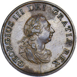1799 Halfpenny - George III British Copper Coin - Nice