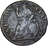 1699 Farthing - William III British Copper Coin