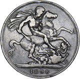 1898 LXI Crown - Victoria British Silver Coin