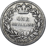1844 Shilling - Victoria British Silver Coin