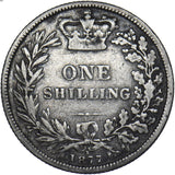 1877 Shilling - Victoria British Silver Coin