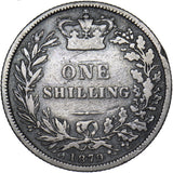 1879 Shilling (Rare 3rd bust Dies 5B) - Victoria British Silver Coin