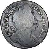 1697 Sixpence (Rare 2nd Bust) - William III British Silver Coin