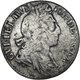 1697 Sixpence - William III British Silver Coin