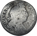 1701 Sixpence - William III British Silver Coin