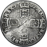 1701 Sixpence - William III British Silver Coin