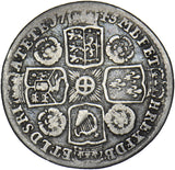 1745 Sixpence (Roses, 5 over 3) - George II British Silver Coin