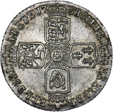 1758 Sixpence - George II British Silver Coin - Very Nice