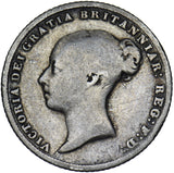 1856 Sixpence - Victoria British Silver Coin