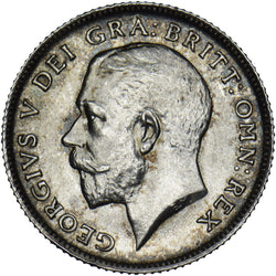 1911 Sixpence - George V British Silver Coin - Superb