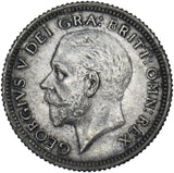 1926 Sixpence - George V British Silver Coin - Very Nice