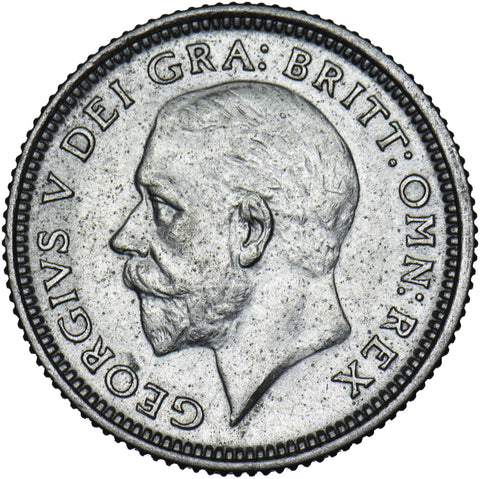 1926 Sixpence - George V British Silver Coin - Very Nice