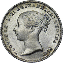 1844 Groat (Fourpence) - Victoria British Silver Coin - Superb