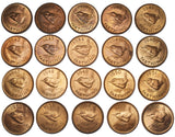 1937 - 1956 High Grade British Bronze Farthings Lot (20 Coins) - Date Run