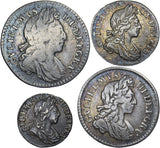1698 Maundy Set - William III British Silver Coins - Nice