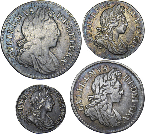 1698 Maundy Set - William III British Silver Coins - Nice