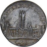 1795 Canterbury Cathedral 18th Century Halfpenny Token - Kent D&H 8