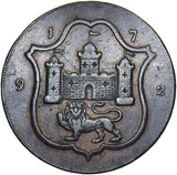 1792 Norwich (Shield/Loom) 18th Century Halfpenny Token - Norfolk D&H 38
