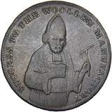 1793 Shrewsbury (Shield/Bishop) 18th Century Halfpenny Token - Shropshire D&H 23