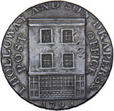 1794 Bridgewater I.Holloway Post Office Halfpenny Token - Somersetshire D&H 86