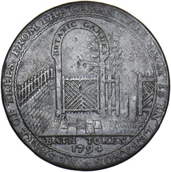 1794 Bath (Botanic Grden) 18th Century Halfpenny Token - Somersetshire  D&H 26