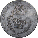 1790s Bury Shield & Wolf 18th Century Halfpenny Token - Suffolk D&H 26