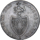 1790s Bury Shield & Wolf 18th Century Halfpenny Token - Suffolk D&H 26
