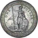 1902 British Trade Dollar - Silver Coin - Very Nice