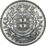 1915 Portugal 1 Escudo - Silver Coin - Very Nice