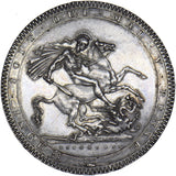 1818 LIX Crown (Unbarred A TUTAMEN) - George III British Silver Coin - Very Nice