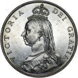 1887 Florin - Victoria British Silver Coin - Superb