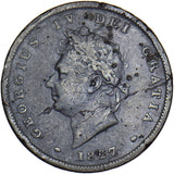 1827 Penny - George IV British Copper Coin