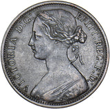 1871 Penny (Rev. Damage) - Victoria British Bronze Coin