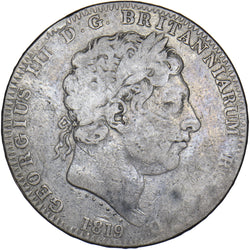 1819 LX Crown - George III British Silver Coin