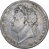 1822 Secundo Crown - George IV British Silver Coin