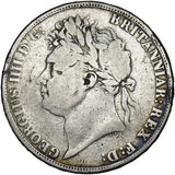 1822 Tertio Crown - George IV British Silver Coin