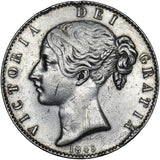 1845 Crown - Victoria British Silver Coin